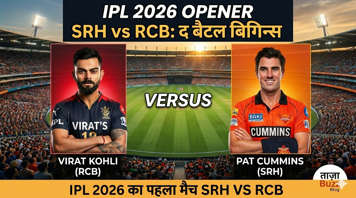 IPL 2026 first match 28 मार्च को RCB VS SRH के साथ होगा