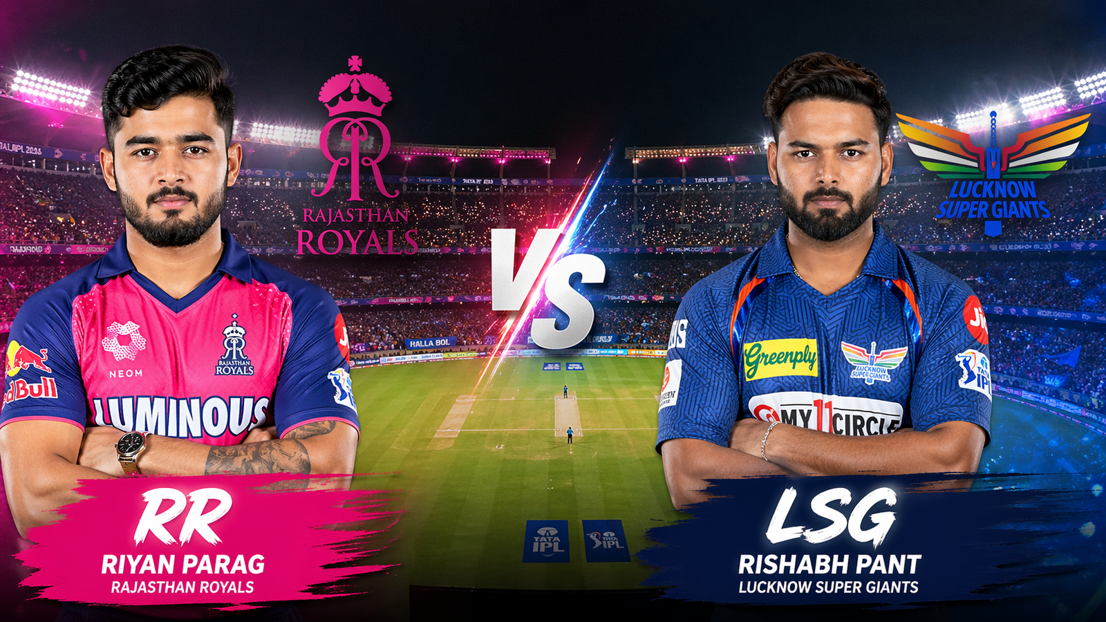 RR vs LSG आज का मैच कौन जीतेगा 2026 पिच रिपोर्ट प्लेइंग 11 हिन्दी