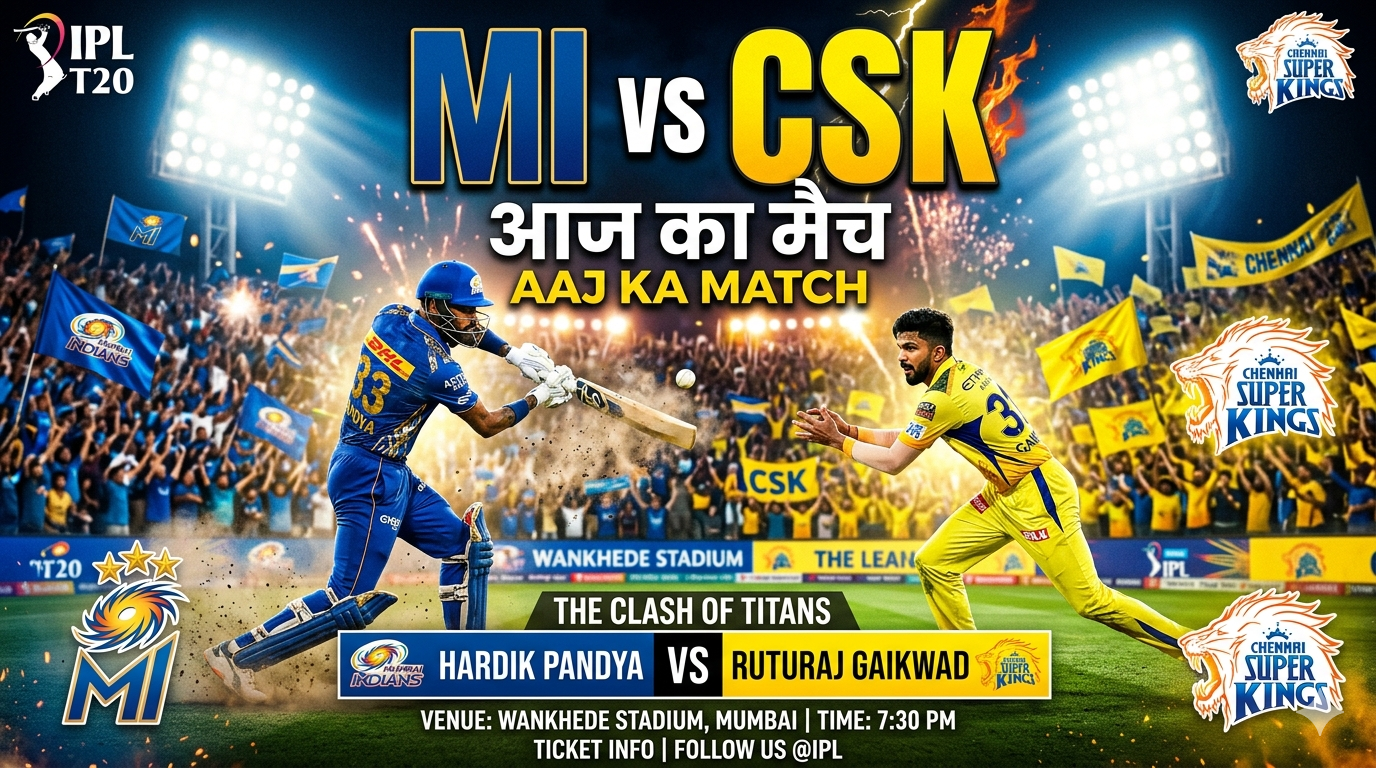 MI vs CSK today match prediction 2026