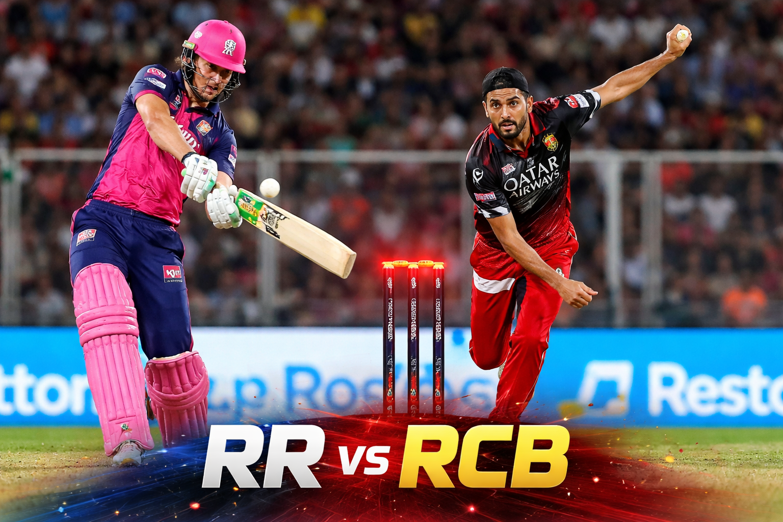 RCB vs RR Playing 11 today match 2026
