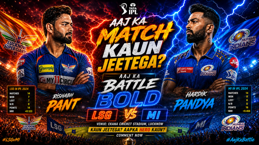 MI vs LSG Dream11 Prediction IPL 2026